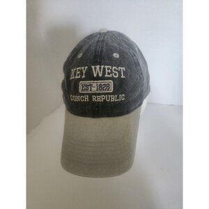 Key West embroidered logo Cotton twill hat with adjustable strap